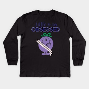 Little miss obsessed Kids Long Sleeve T-Shirt